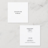 Moderner Beruflicher, kreativer Vorlagenschutz Quadratische Visitenkarte (Vorne/Hinten)