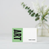 Moderner, Beruflicher Kunstlehrer Visitenkarte (Stehend Vorderseite)