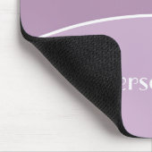 Moderner Beruflicher Lavendel Lila und Name Mousepad (Ecke)