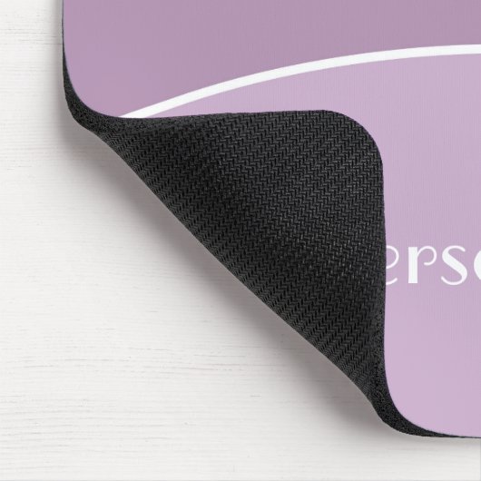 Moderner Beruflicher Lavendel Lila und Name Mousepad (Ecke)