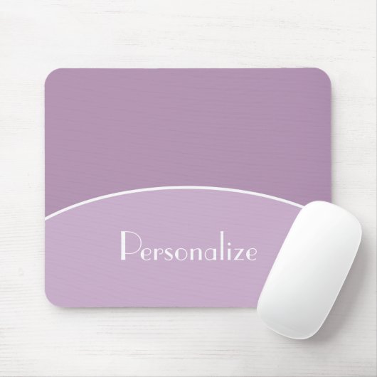 Moderner Beruflicher Lavendel Lila und Name Mousepad (Mit Mouse)