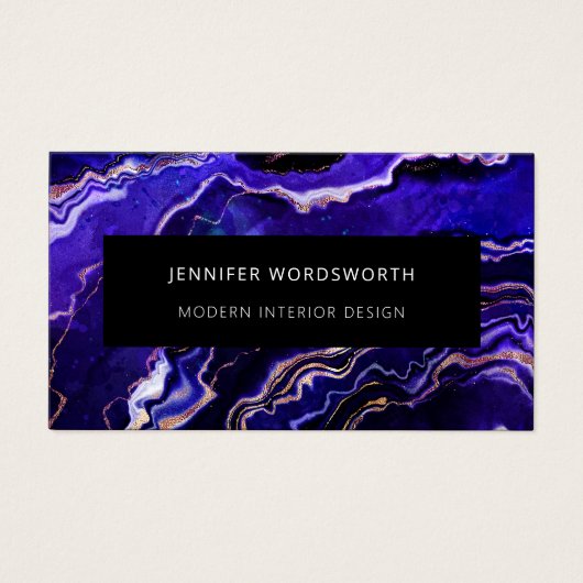 Moderner Beruflicher Lila GR-Code (Vorderseite)