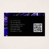 Moderner Beruflicher Lila GR-Code (Rückseite)