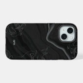 Moderner Beruflicher Marmorstil iPhone 15 Hülle (Rückseite (Horizontal))