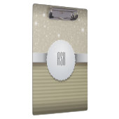 Moderner Beruflicher Metallischer Luxus Klemmbrett (Rechts)