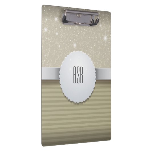 Moderner Beruflicher Metallischer Luxus Klemmbrett (Rechts)