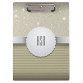 Moderner Beruflicher Metallischer Luxus Klemmbrett (Vorderseite)