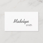 Moderner Beruflicher Minimal-Haarstylist-QR-Code Visitenkarte (Vorderseite)