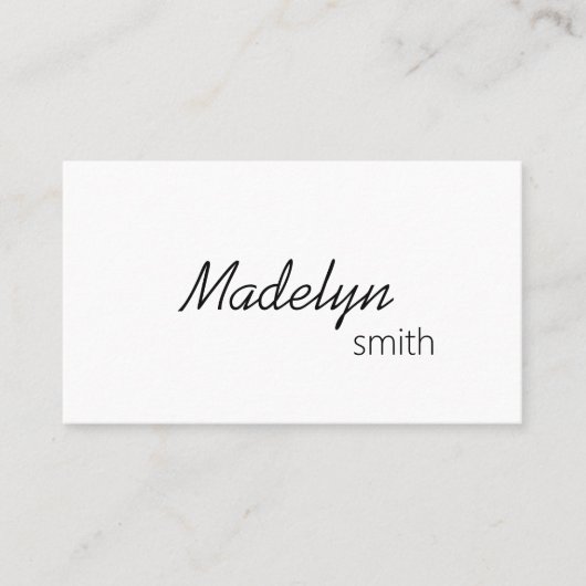 Moderner Beruflicher Minimal-Haarstylist-QR-Code Visitenkarte (Vorderseite)