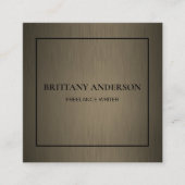 Moderner Beruflicher Minimalistischer, handgeschri Quadratische Visitenkarte (Vorderseite)