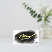 Moderner Beruflicher Notar-Agent Visitenkarte (Stehend Vorderseite)