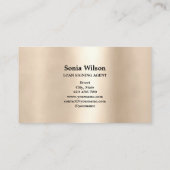 Moderner Beruflicher Notar-Agent Visitenkarte (Rückseite)