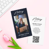 Moderner Beruflicher Notar-QR-Code für öffentliche Visitenkarte