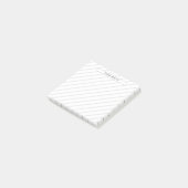 Moderner Beruflicher Personalisierter Name Post-it Klebezettel (angewinkelt)