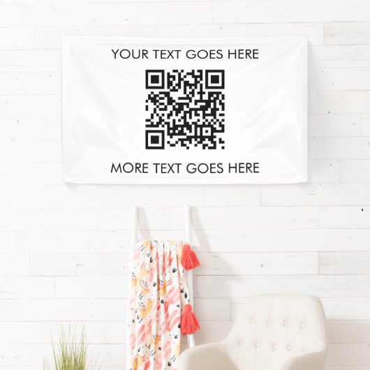 Moderner, Beruflicher QR-Code Banner (Insitu)