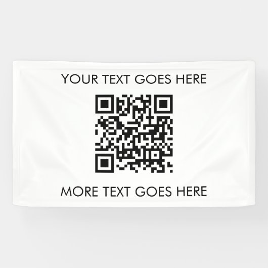 Moderner, Beruflicher QR-Code Banner (Horizontal)