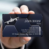 Moderner Beruflicher QR-Code, Luftfahrt Visitenkarte