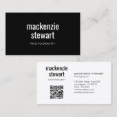 Moderner Beruflicher QR-Code Visitenkarte (Vorne/Hinten)