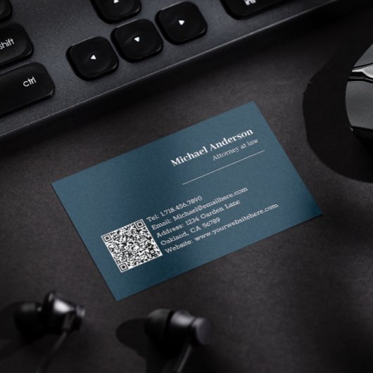 Moderner Beruflicher QR-Code Visitenkarte