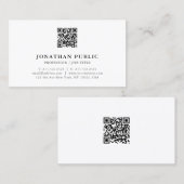 Moderner Beruflicher QR-Code Visitenkarte (Vorne/Hinten)