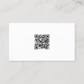 Moderner Beruflicher QR-Code Visitenkarte (Rückseite)