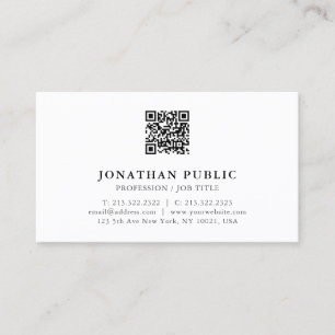 Moderner Beruflicher QR-Code Visitenkarte