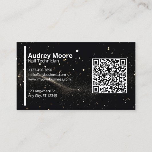 Moderner Beruflicher QR-Code Visitenkarte (Vorderseite)