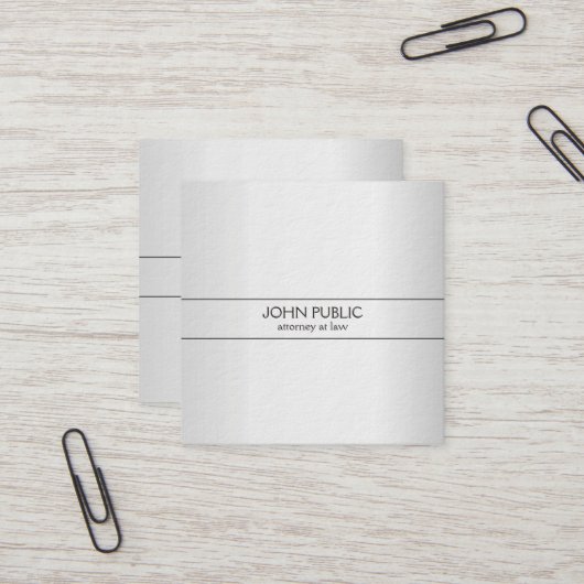 Moderner beruflicher quadratische visitenkarte (Vorderseite/Rückseite Beispiel)