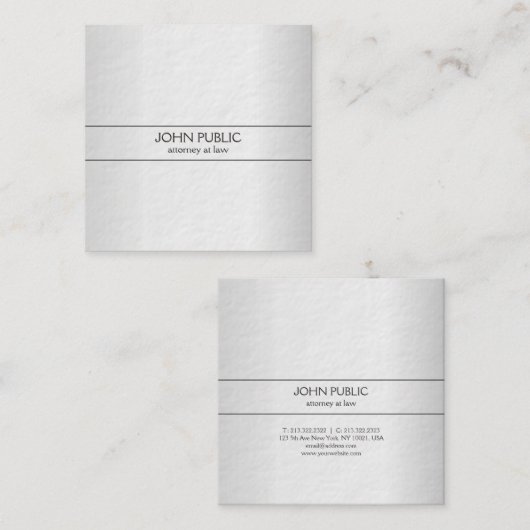 Moderner beruflicher quadratische visitenkarte (Vorne/Hinten)