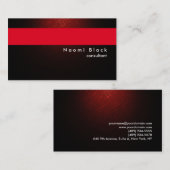 Moderner Beruflicher Red Brown Consultant Manager Visitenkarte (Vorne/Hinten)