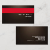 Moderner Beruflicher Red Consultant-Manager von Se Visitenkarte (Vorne/Hinten)