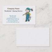 Moderner Beruflicher Reinigungsservice Visitenkarte (Vorne/Hinten)