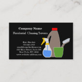 Moderner Beruflicher Reinigungsservice Visitenkarte (Vorderseite)