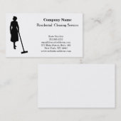 Moderner Beruflicher Reinigungsservice Visitenkarte (Vorne/Hinten)