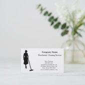 Moderner Beruflicher Reinigungsservice Visitenkarte (Stehend Vorderseite)