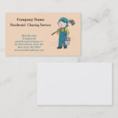 Moderner Beruflicher Reinigungsservice Visitenkarte (Vorne/Hinten)