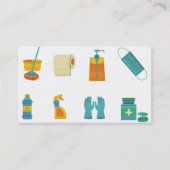 Moderner Beruflicher Reinigungsservice Visitenkarte (Vorderseite)