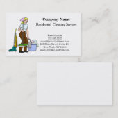 Moderner Beruflicher Reinigungsservice Visitenkarte (Vorne/Hinten)