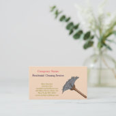 Moderner Beruflicher Reinigungsservice Visitenkarte (Stehend Vorderseite)