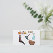 Moderner Beruflicher Reinigungsservice Visitenkarte (Stehend Vorderseite)