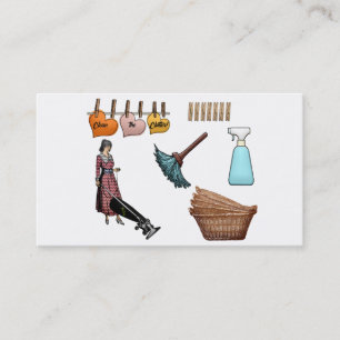 Moderner Beruflicher Reinigungsservice Visitenkarte