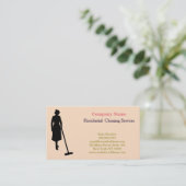 Moderner Beruflicher Reinigungsservice Visitenkarte (Stehend Vorderseite)