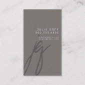 Moderner Beruflicher Salon & Wellness-Center Visitenkarte (Rückseite)