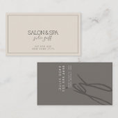 Moderner Beruflicher Salon & Wellness-Center Visitenkarte (Vorne/Hinten)