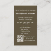 moderner beruflicher Saxophonist-Musiker qr Visitenkarte (Rückseite)