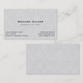 Moderner Beruflicher Schlichter Graustein Visitenkarte (Vorne/Hinten)