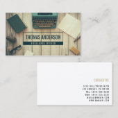 Moderner Beruflicher Schriftsteller Visitenkarte (Vorne/Hinten)