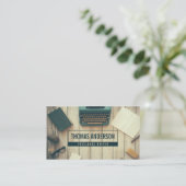 Moderner Beruflicher Schriftsteller Visitenkarte (Stehend Vorderseite)