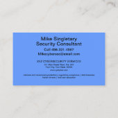 Moderner Beruflicher Schutz der Cybersicherheit Visitenkarte (Rückseite)