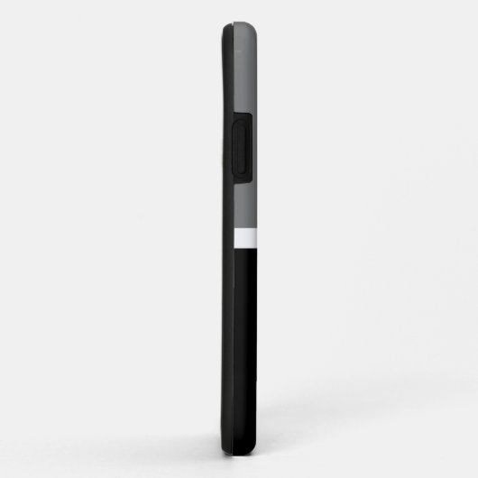 Moderner Beruflicher Schwarz-weißer Farbblock Case-Mate iPhone Hülle (Hinten/Rechts)